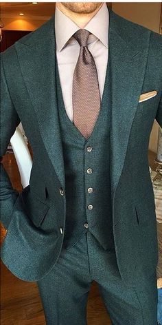 Costum Elegant, Don Pedro, Green Suit, Sharp Dressed Man, Men’s Suits, Suit Style, Wedding Suits Men, Mens Fashion Suits, Urban Wear