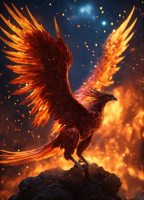 Download Free Mobile Phone Wallpaper Phoenix Fantasy Egypt, Traditional Panther, The Phoenix Bird, Legendary Animals, Traditional Panther Tattoo, Phoenix Birds, Fireworks Festival, Amoled Wallpapers, Phoenix Art