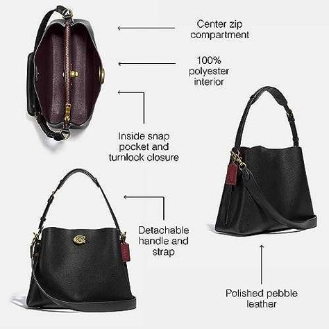 OEM Coach Womens Polished Pebble Leather Willow Shoulder Bag Supplier Check more at https://www.alppm.com/product/oem-coach-womens-polished-pebble-leather-willow-shoulder-bag-supplier Coach Willow Shoulder Bag, Coach Willow, Product Showcase, Polished Pebble, Pretty Bags, Pebbled Leather, Purse, Shoulder Bag, Leather