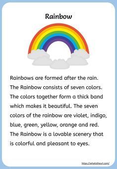 Kids would love to read about this rainbow passage, they will improve reading in fun Dictation Paragraph For Grade 2, Paragraph In English, Phonics Reading Activities, Kids Phonics, Learn To Read English, Ingles Kids, English Poems For Kids, English Poems, Phonics Reading Passages