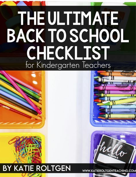 There's so much to prepare for before a new school year. Here's the ultimate back to school checklist for kindergarten teachers! Teacher Desk Areas, Individual Education Plan, Back To School Checklist, School Checklist, Go Math, Classroom Procedures, Kindergarten Books, Literacy Lessons, Classroom Rules