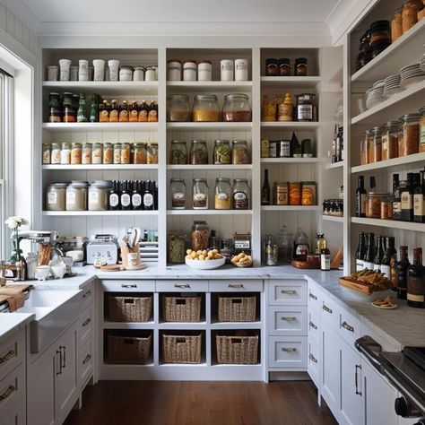 Cupboard Design For Bedroom, 2025 Kitchen, Kitchen Butlers Pantry, Pantry Layout, Beautiful Pantry, Pantry Inspiration, Dream Pantry, House Pantry, Pantry Organization Ideas