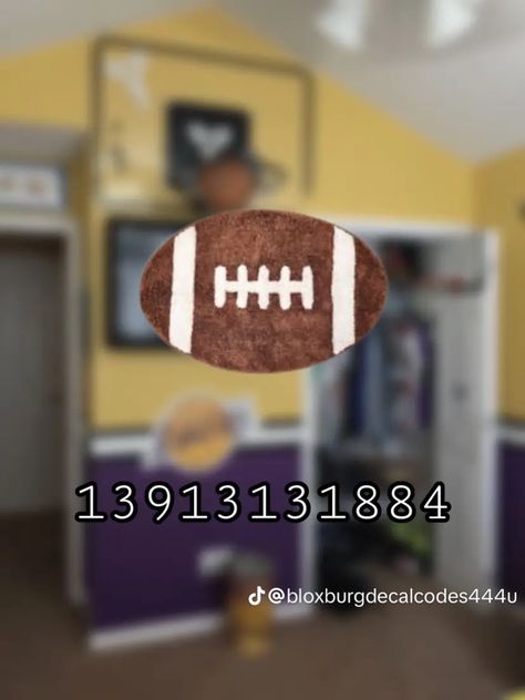 Carpet Decals Bloxburg, Bloxburg Food, Food Decals, Bloxburg School, Bloxburg Food Decals, Boys Room Decals, Fall Decal, Boys Decal, Football Decal