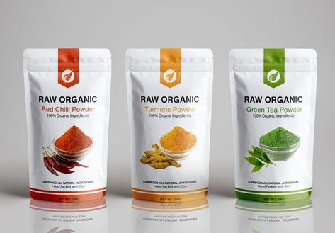 Organic Food Packaging, Product Packaging Box, Packaging Box Design, Label Produk, Packaging And Label, Packaging Snack, Cosmetic Package, Organic Packaging, Spices Packaging