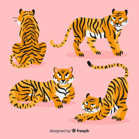 Art Tigre, Jungle Cats, Tiger Drawing, Tiger Wallpaper, Tiger Illustration, Tiger Pattern, 강아지 그림, Pet Tiger, Photo Tiles