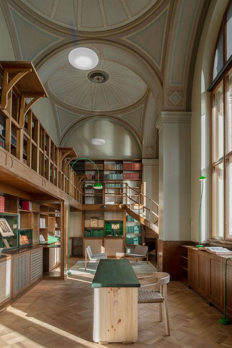 Nationalmuseum Old Library, interior design by Emma Olbers. Photo by Andy Liffner. Old Libraries, Old Library, 13 October, Urban Loft, Earthship, Library Design, Home Library, Museum Of Fine Arts, Architectural Digest