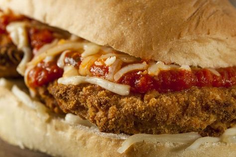 One Dish Pasta, Starbucks Sandwiches, Air Fryer Chicken Parmesan, Hoagie Sandwiches, Chicken Parmesan Sandwich, Philly Cheesesteaks, Pennsylvania Philadelphia, Chicken Finger, Chicken Sandwich Recipe