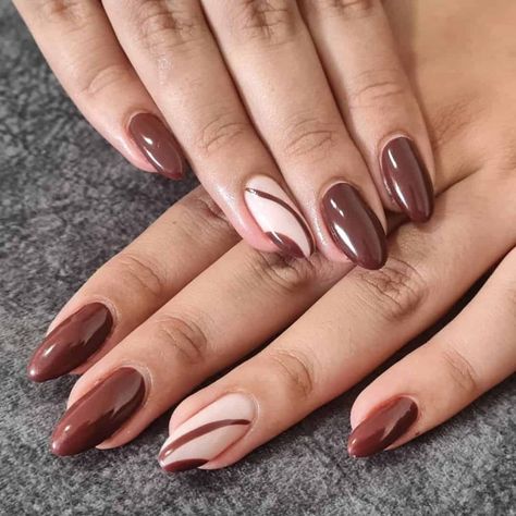 Galactic Glam, Nails Maroon, Maroon Nail, Line Nail Designs, Nails Burgundy, Nails Star, Pride Nails, Nail Shades, Set Nails