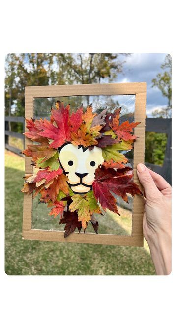 Lion Face Clipart, Face Printable, Nature Hunt, Face Clipart, Fall Activity, Playbased Learning, Box Tape, Fun Fall Activities, Tape Art