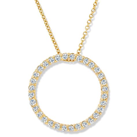 14K Yellow Gold 1/2ct Circle Of Life Diamond Pendant #affiliate #p3 Rose Gold Circle, Diamond Circle Pendant, Lock Chain, Gold G, Circle Pendant Necklace, Circle Diamond, Circle Of Life, Yellow Gold Pendants, Diamond Pendant Necklace