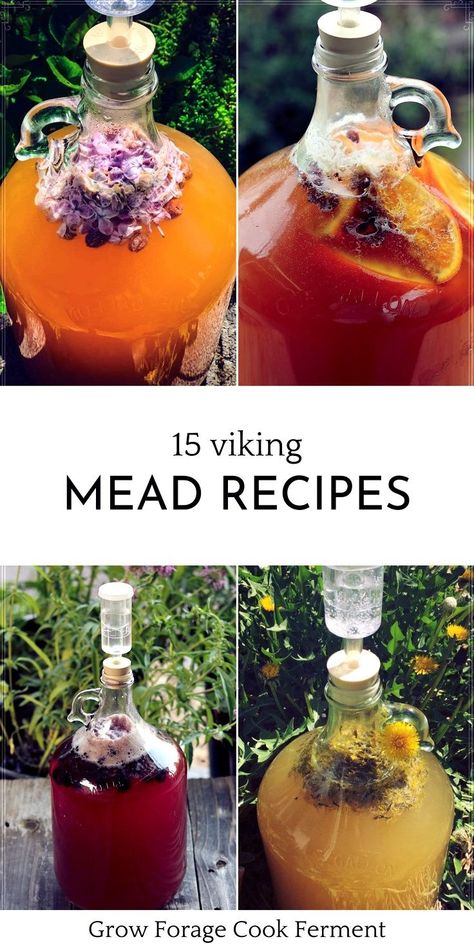 Mead Wine Recipes, Mead Recipes, Honey Mead, Unique Drinks, Mead Wine, Fermented Drinks, How To Make Mead, Mead Recipe, Herbal Drink