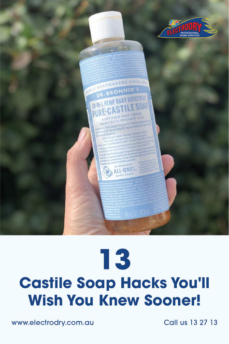 Want a natural cleaner that works wonders? Castile soap may just be the answer you're looking for! Here are 13 clever uses that’ll prove it’s worth every drop! 🧼✨

 #castilesoap #cleaner #hacks #tips #diycleaner #natural #diy #guide #soap #cleaningmotivation Force Of Nature Cleaner, Multipurpose Cleaner Diy, Homemade Castile Soap, Soap Scum Cleaner, Castile Soap Shampoo, Homemade Bathroom Cleaner, Castile Soap Uses, Castile Soap Recipes, Diy Bathroom Cleaner