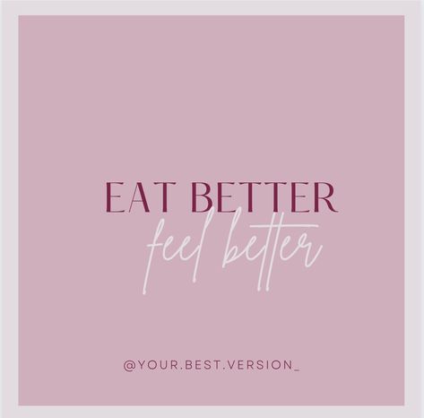 One of the best decisions to make when it comes to becoming a better version of yourself and living a more healthy and holistic lifestyle is to eat healthy foods. When you eat better you feel better, you look better, and you do better on all levels. #EatToLive #HealthyEating #ItsAProcess #OneStepAtATime #BecomingTheBestVersionOfYourself #HealthAndWellness Eat Better Feel Better Quote, Eating Better Aesthetic, How To Become A Better Cook, Eat Healthy Vision Board, Eat Better Feel Better, Goals 2025, Eat Good Feel Good, Mood 2024, France Wallpaper