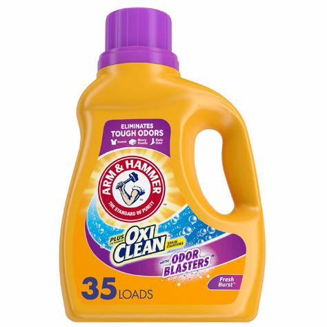 PRICES MAY VARY. Odor Blasters eliminates tough odors! Powers out dirt and odors using the power of OxiClean Stain Fighters and ARM & HAMMER freshness Specially formulated for body odor, sweat and musty­towel odors Powered by OxiClean, America’s #1 Stain Fighter Additive Brand (Based on units sold) Laundry detergent specially formulated to have long-lasting scent Oxiclean Laundry, Best He Laundry Detergent, Low Tox Laundry Detergent, Bulk Laundry Detergent, Musty Towels, Arm & Hammer Laundry Detergent, Power Out, Liquid Laundry Detergent, Body Odor