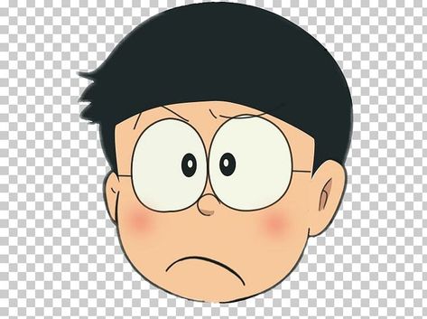 Nobita Background, Nobita Face Png, Nobita Face Edit, Emoji No Background, Anime Head Png Boy, Anime Face Png, Nobita Face, Cartoon Face Png, Head Picture