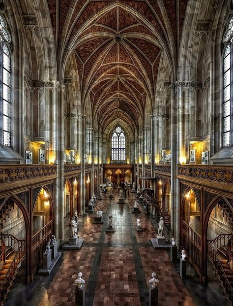 Cyberpunk Cathedral, Gothic Church Interior, Fantasy Cathedral Interior, Goth Cathedral Aesthetic, Cathedral Building Gothic Architecture, Westminster Abbey London, Abandoned Abbey, Ecumenical Church, Neo Gothic