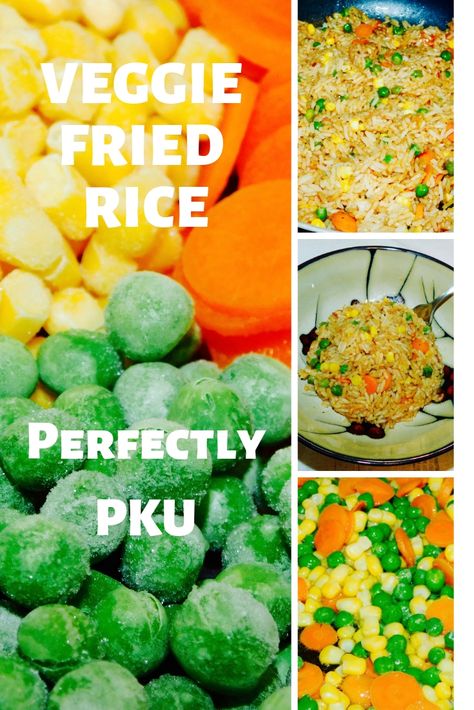 Pku Recipes Meals, Pku Recipes, Pku Diet, Veggie Fried Rice, Stir Fry Rice, Leftover Rice, Veggie Stir Fry, Chef Recipes, Fish And Seafood