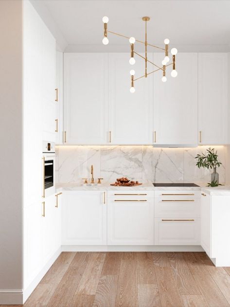 Luxury White Kitchen, Kitchen Unique, Unique Cabinet, Dining Table Design Modern, Kitchen Remodel On A Budget, Classic White Kitchen, 2024 Kitchen, Remodel On A Budget, Budget Kitchen