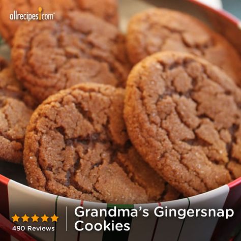 Ginger Snap Cookies Recipe, Gingerbread Recipes, Cookies Photo, Ginger Cookie Recipes, Gingersnap Cookies, Coconut Dessert, Scratch Recipes, Brownie Desserts, Ginger Snap Cookies