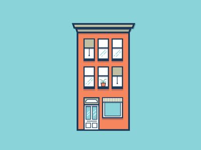 Building Illustration Illustration Building, Full Illustration, Simple Building, Building Drawing, Building Illustration, Flat Design Illustration, House Illustration, Small Buildings, Affinity Designer