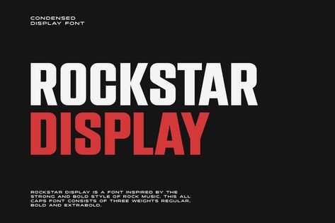 Rockstar Font | dafont.com All Caps Font, Website Fonts, Typography Branding, Website Header, Typeface Font, Font Free, Album Design, Display Font, Pop Rock