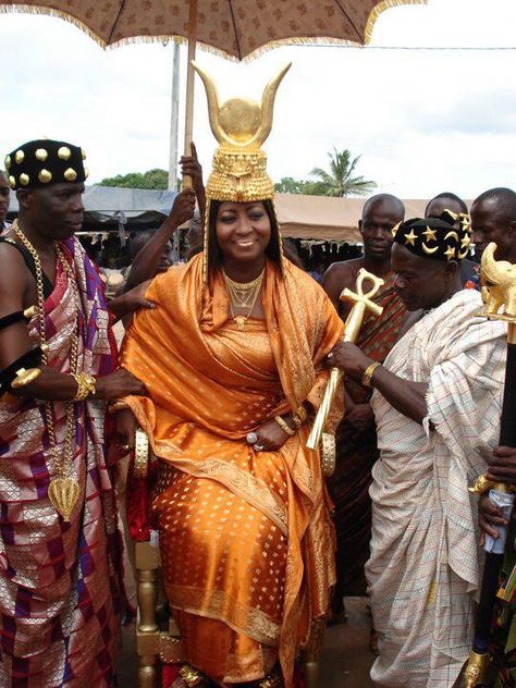 Queen Shebah Sai Ra.....  Ghana, West Africa Black King And Queen, African Princess, Black Royalty, African Royalty, African People, African Queen, African Diaspora, African History, African Culture