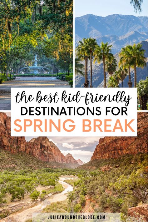 Best Spring Break Destinations for Families in 2023 Spring Break For Kids, Cheap Spring Break Ideas, Spring Break With Kids, Spring Break Destinations Families, Best Spring Break Destinations, Spring Break Ideas, Spring Travel Destinations, Family Spring Break, Spring Break Kids