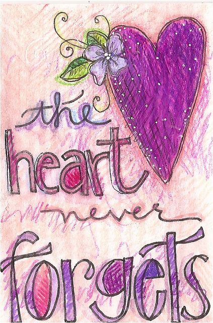 the hearts never forgets by lindsay ostrom, via Flickr Heart Quote, Anna Lee, Dear Sister, Christmas Rose, Purple Art, All Heart, All Things Purple, Heart Art, Art Journal Inspiration