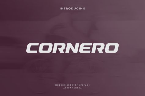 Cornero is a modern display font built specifically for sports branding, headline, and more prominent typography needs. Cornero comes with a new and fresh all-caps style, it will make your design more memorable, it’s perfect for adding this font to sports, tech, action and future themes. Cornero was created for bold action style and a […] Get your free download of the Cornero Font now at FreeFontDL - <a re... Tech Fonts Free, Sport Fonts Free, Free Font Commercial Use, Tech Fonts, Free Sports Fonts, Tech Typography, Fonts Pairing, Fitness Typography, Sports Typography