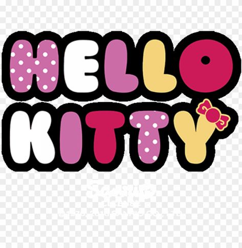 Hello Kitty Topper Printable, Png Hello Kitty, Hello Kitty Png, Hello Kitty Logo, Kitty Png, Hello Kitty Clipart, Hello Kitty Birthday Cake, Hello Kitty Printables, Hello Kitty Baby