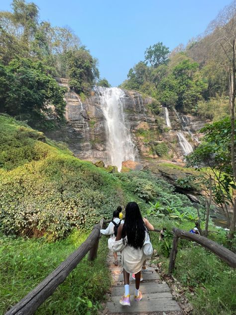 #waterfall #thailand #adventure #travel Thailand Hiking, Waterfall Hike, Thailand Vacation, Thailand Adventure, Thailand Trip, Waterfall Hikes, Life Photo, Thailand Travel, Photo Dump