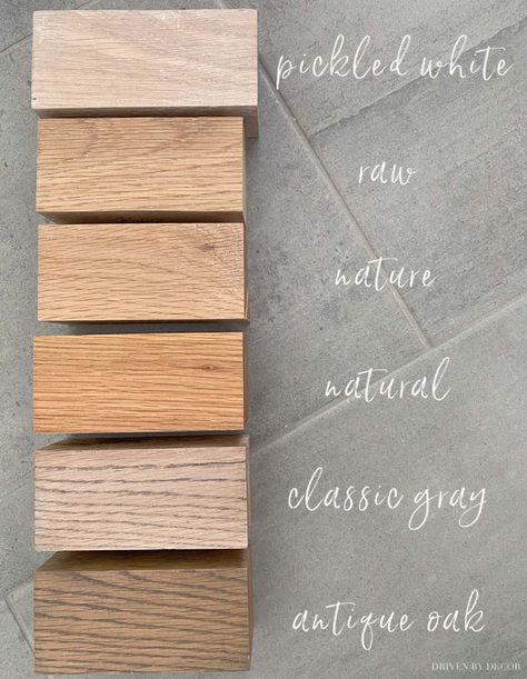 Finish options for the floating wood (oak) shelves we're putting in our bathroom! Above Bed Decor Ideas, Simple Bathroom Decor Ideas, Floating Wood Shelves, Bathroom Floating Shelves, Wood Samples, Bedroom Wall Decor Above Bed, Reclaimed Wood Floating Shelves, Bathroom Stand, Driven By Decor