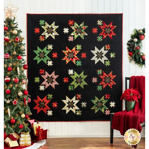 Xmas Quilts, Bright Quilts, Christmas Quilt Patterns, Holiday Quilts, Winter Quilts, Shabby Fabrics, Colorful Quilts, Foundation Piecing, October 2022