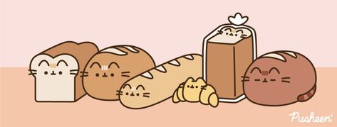 Pusheen Bread, Pusheen Wallpaper, Pusheen Love, Pusheen Cute, Kitten Drawing, Cat Doodle, Pusheen Cat, Silly Cats Pictures, Kawaii Doodles