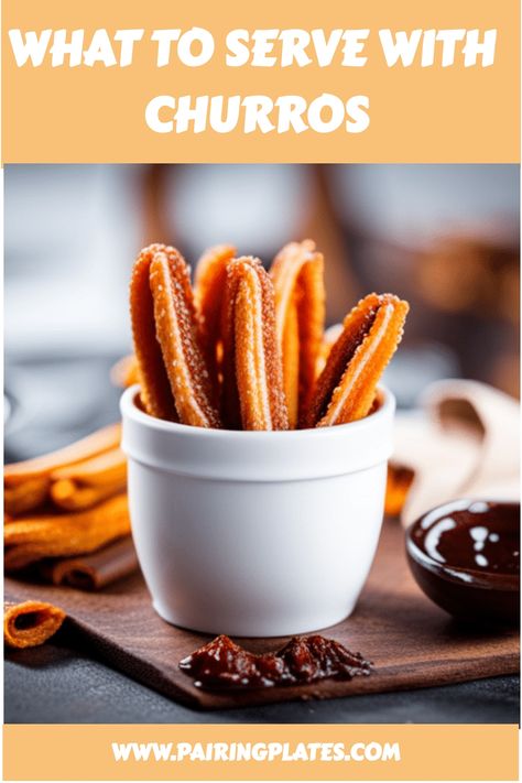 15 Mouthwatering Ideas for What to Serve With Churros! 🤤🍫 #Churros #DessertIdeas Churros Serving Ideas, Churro Bar Ideas, Churro Station, Churro Bar, Matcha White Chocolate, Chocolate Dipping Sauce, Spicy Chocolate, Health Benefits Of Ginger, Savory Cheese