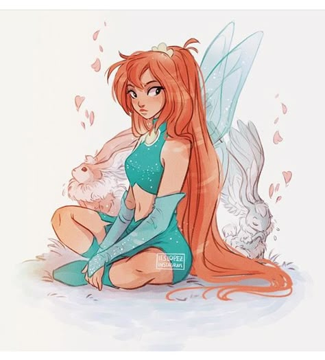 Laia Lopez, Yuumei Art, Klub Winx, Bloom Winx, Bloom Winx Club, Arte Sketchbook, Girls Cartoon Art, Digital Art Girl, Disney Drawings