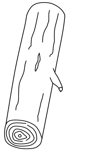 Trees # Log Coloring Pages Ants On A Log Craft, How To Draw A Log, Log Drawing, Letter F Craft, Wood Template, Ninjago Coloring Pages, Fair Theme, Christmas Door Decorating Contest, House Colouring Pages