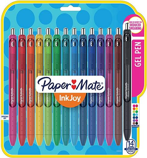 Papermate Gel Pens, Papermate Inkjoy Gel Pens, Paper Mate Pens, College Supplies, Fine Point Pens, Paper Mate, Stabilo Boss, School Study, Gel Ink Pens