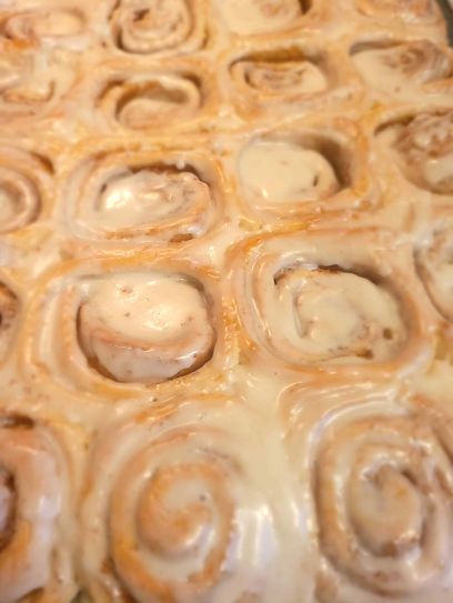 The Best Cinnamon Rolls The Best Cinnamon Rolls, Pam Spray, Best Cinnamon Rolls, Chopped Pecans, Bread Dough, Cinnamon Sugar, Cookie Sheet, Salted Butter, Cream Cheese Frosting