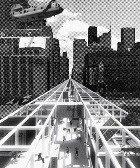 atelier RZLBD proposes a 56km megastructure above yonge street, toronto Shipping Container Restaurant, Shipping Container Office, Contemporary Cabin, Vancouver Art Gallery, Yonge Street, Equality And Diversity, Space Frame, Island House, Downtown Toronto