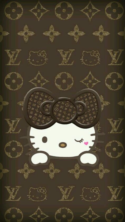 Hello Kitty Hello Kitty Louis Vuitton, Louis Vuitton Background, Louis Vuitton Wallpaper, Brand Wallpaper, Louis Vuitton Iphone Wallpaper, 헬로키티 배경화면, Charmmy Kitty, Wall Paper Phone, Hello Kitty Images