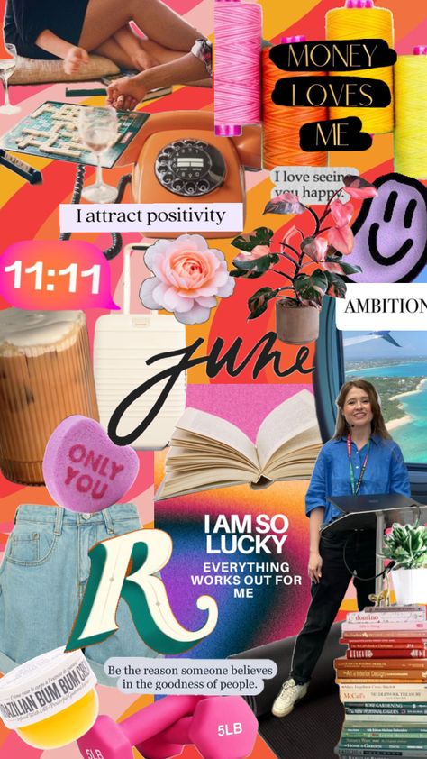 June Vision Board #visionboard #summergoals June Vision Board, June Aesthetic, Aesthetic Vision Board, Summer Goals, Vision Boards, Brand Building, Connect With People, I Am Happy, Your Aesthetic