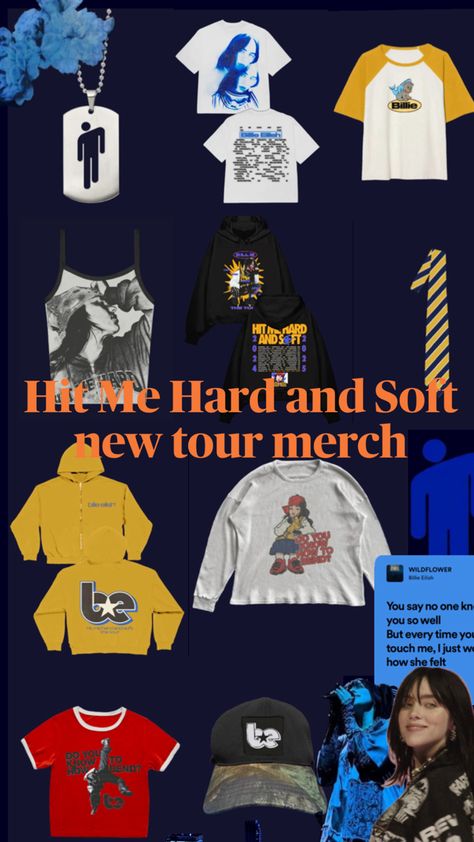 Billie Eilish HMHAS tour merch Billie Eilish Tour, Billie Concert, Billie Eilish Merch, Billie Eilish Concert, Concert Ideas, Tour Merch, Concert Outfits, Billie Eilish, World Tour