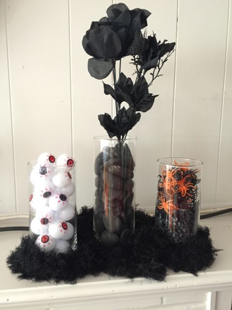 Halloween Vase Filler, Halloween Vase Filler Ideas, Vase Filler Ideas, Halloween Vase, Filler Ideas, Vase Ideas, Neat Ideas, Vase Fillers, Flowers And Leaves