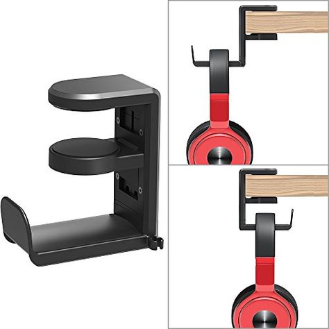 Klearlook Headphone Headset Stand Holder, 360 Degree Swiv... https://www.amazon.co.uk/dp/B07CYRB9W6/ref=cm_sw_r_pi_dp_U_x_lF5ICb4T8N5XW Earphones Holder, Headset Holder, Headset Stand, Headphone Stand, Headphone Holder, Headband Holder, Headphone Stands, Cable Clips, Laptop Desk