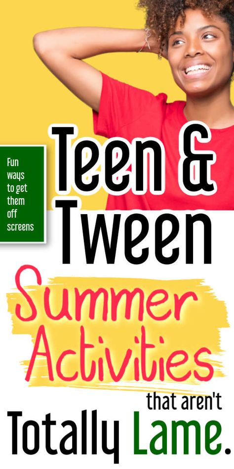 How To Keep Teens Busy In The Summer, Summer Camp Activities For Middle Schoolers, Summer Fun For Kids 8-10, Summer Fun With Teens, Summer Activities For 10 Years, Teenage Summer Activities, Summer Adventures For Kids, Backyard Activities For Teens, Summer Ideas For Preteens