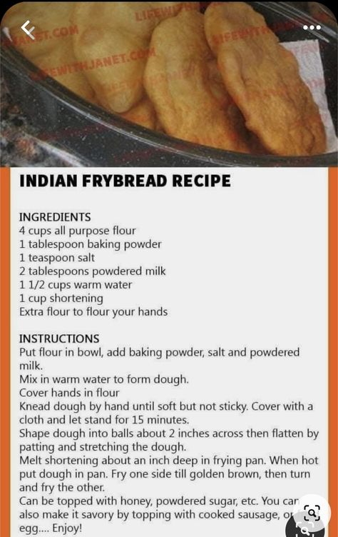 Native American Fry Bread Recipe, Indian Taco Recipes, Indian Fried Bread Recipe, Native American Fry Bread, Fry Bread Recipe, Fry Bread Tacos, Indian Fry Bread, Indian Bread Recipes, Fried Bread Recipe