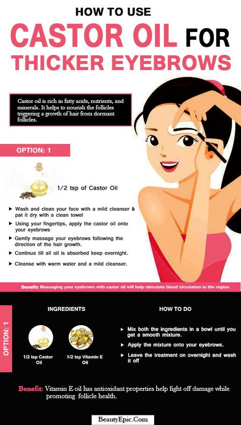 How to Use Castor oil for Thicker Eyebrows Jacqline Fernandez, Castro Oil, Castor Oil Eyebrows, Grow Eyebrows, Grow Eyelashes, Thicker Eyebrows, Eyebrow Care, Kawaii Princess, Castor Oil Benefits