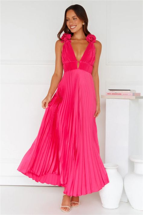 Enter the party and impress, lovely. The Something Special Satin Midi Dress features a gorgeous crisscross back, frill detailed shoulder straps and a flowy skirt. Style with heels! Bridal Shower Dress, Shower Dresses, Party Outfits, Dress Girl, Satin Midi Dress, Long Sleeve Lace Dress, Pink Midi Dress, Dress Cuts, Mesh Dress