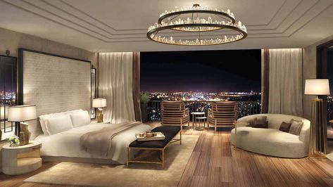 Giant Room Aesthetic, Big Rooms Luxury, Big Bedroom Luxury Master Suite, Big Bedroom Ideas Luxury, Fancy Hotel Room Luxury, Big Hotel Room, Huge Bedroom Luxury Master Suite, Giant Bedroom, Luxury Hotel Room Bedroom Suites